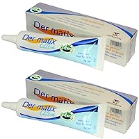 2 Tubes (2 x 15 Grams) of Der matix Ultra Advanced Scar Formula Advanced Silicone Gel for Cosmetic Improvement of Keloids, Surgical, Burn & Hypertrophic Scars, Made in USA
