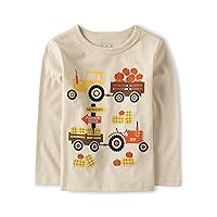 The Children's Place baby boys Hay Stack Long Sleeve Graphic T shirt