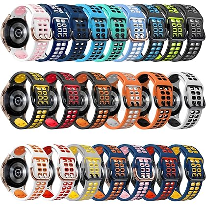 TINTAG 20mm Smart Official Strap Band For Samsung Galaxy Watch 4 Classic 46 42mm Smartwatch Silicone No Gaps Bracelet Watch4 44 40mm