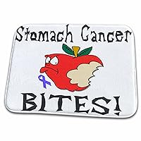 3dRose Funny Awareness Support Cause Stomach Cancer Mean... - Bathroom Bath Rug Mats (rug-120611-1)