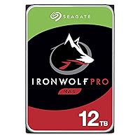 Seagate IronWolf Pro 12TB NAS Internal Hard Drive HDD – CMR 3.5 Inch SATA 6Gb/s 7200 RPM 256MB Cache for RAID Network Attached Storage Data Recovery Service – Frustration Free Packaging ST12000NE0007