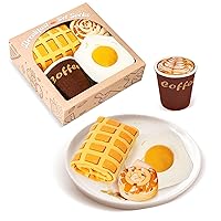 AGRIMONY Funny Breakfast Pancake Socks Box for Men Women Teen Boys - Novelty Fun Funky Crazy Silly Crew Socks