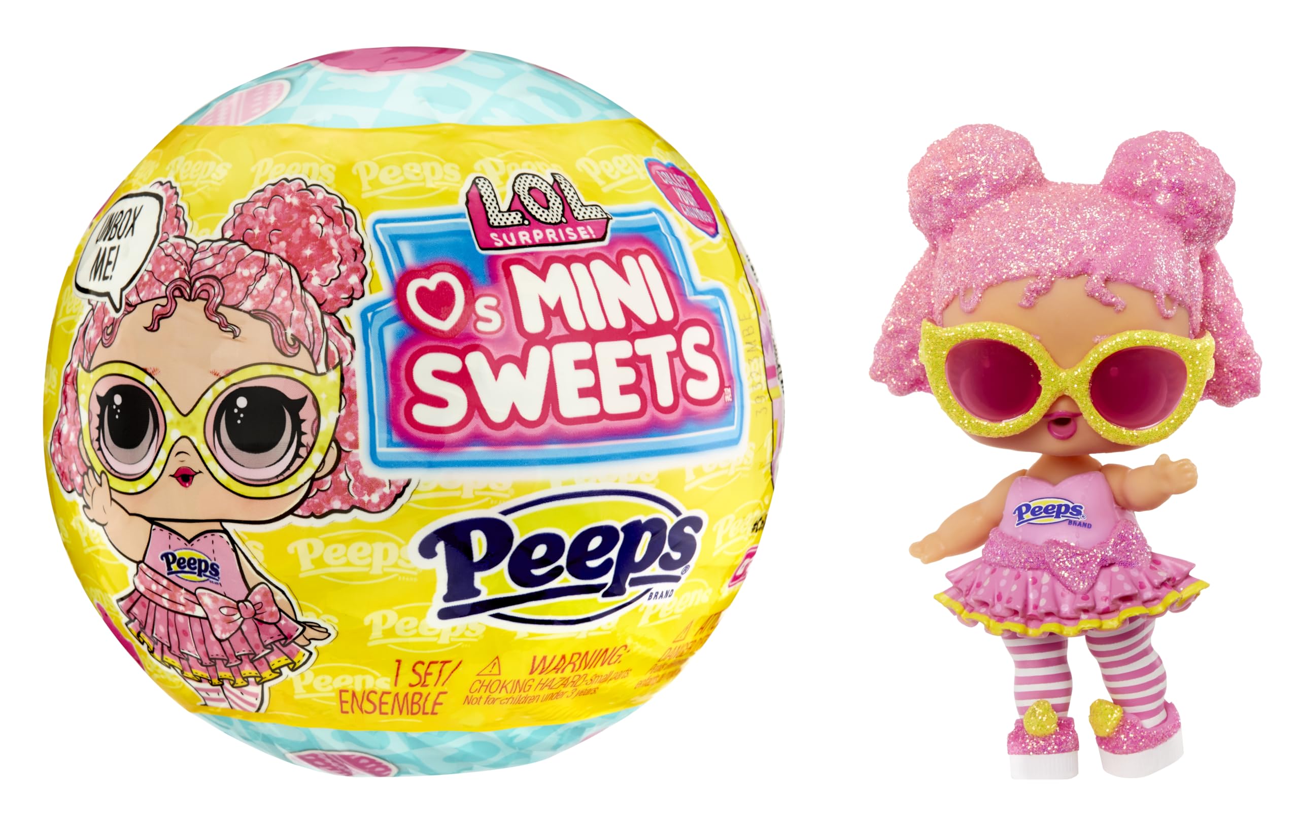 LOL Surprise! Loves Mini Sweets - Peeps – Fluff Chick – with Collectible Doll, 7 Surprises, Spring Theme, Peeps Limited Edition Doll- Great Gift for Girls Age 4+