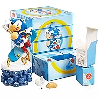 CC Countdown Characters by Numskull New Box 2023 Sonic the Hedgehog Collectible Figure - Official SEGA Merchandise - Buildable Advent Calendar Statue
