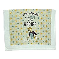 Crazy Dog T-Shirts Your Opinion was Not in The Recipe Funny Kitchen Cook Book Tea Towel Funny Kitchen Towels Funny Food Novelty Kitchen Towels Opinion
