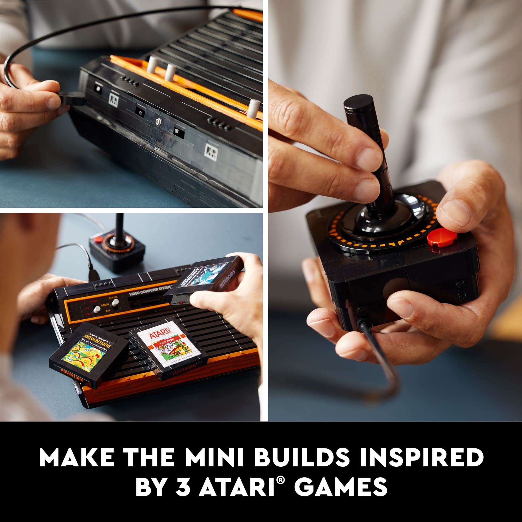 LEGO Icons Atari 2600 Building Set 10306 - Retro Video Game Console and Gaming Cartridge Replicas, Featuring Minifigure and Joystick, Nostalgic 80s Gift for Gamers and Adults