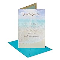 American Greetings Religious Birthday Card (Beach)