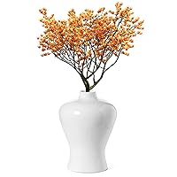 Modern White Large Tabletop Centerpiece Flower Vase,17.75