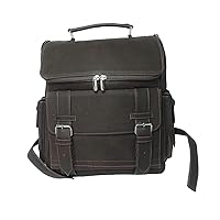 Genuie Leather Full Grain Leather Backpack for Men - 15 Inch Laptop Bag - Vintage Travel Rucksack - Casual Daypack for women (Blue)