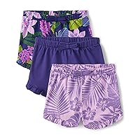 The Children's Place Baby Girls' Pull on Everyday Shorts 3 Pack