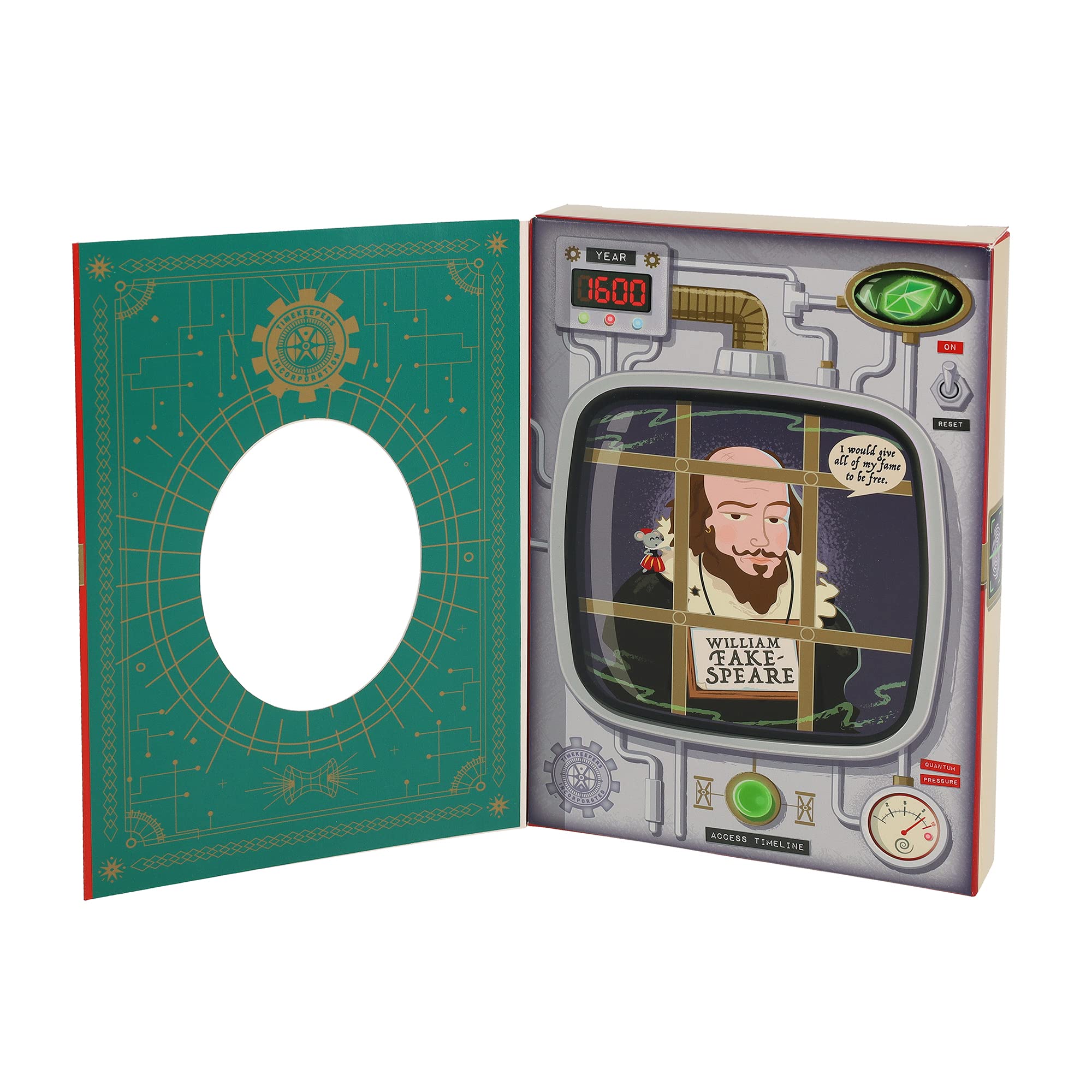 Ridley's Games: Timescape: Saving Shakespeare an Escape Room Game - Brainteasers - Mystery Solving - Crack The Code - Game Night Favorites - Ages 12+ | 90 Minute Gameplay - Re-Gift to Your Friends!