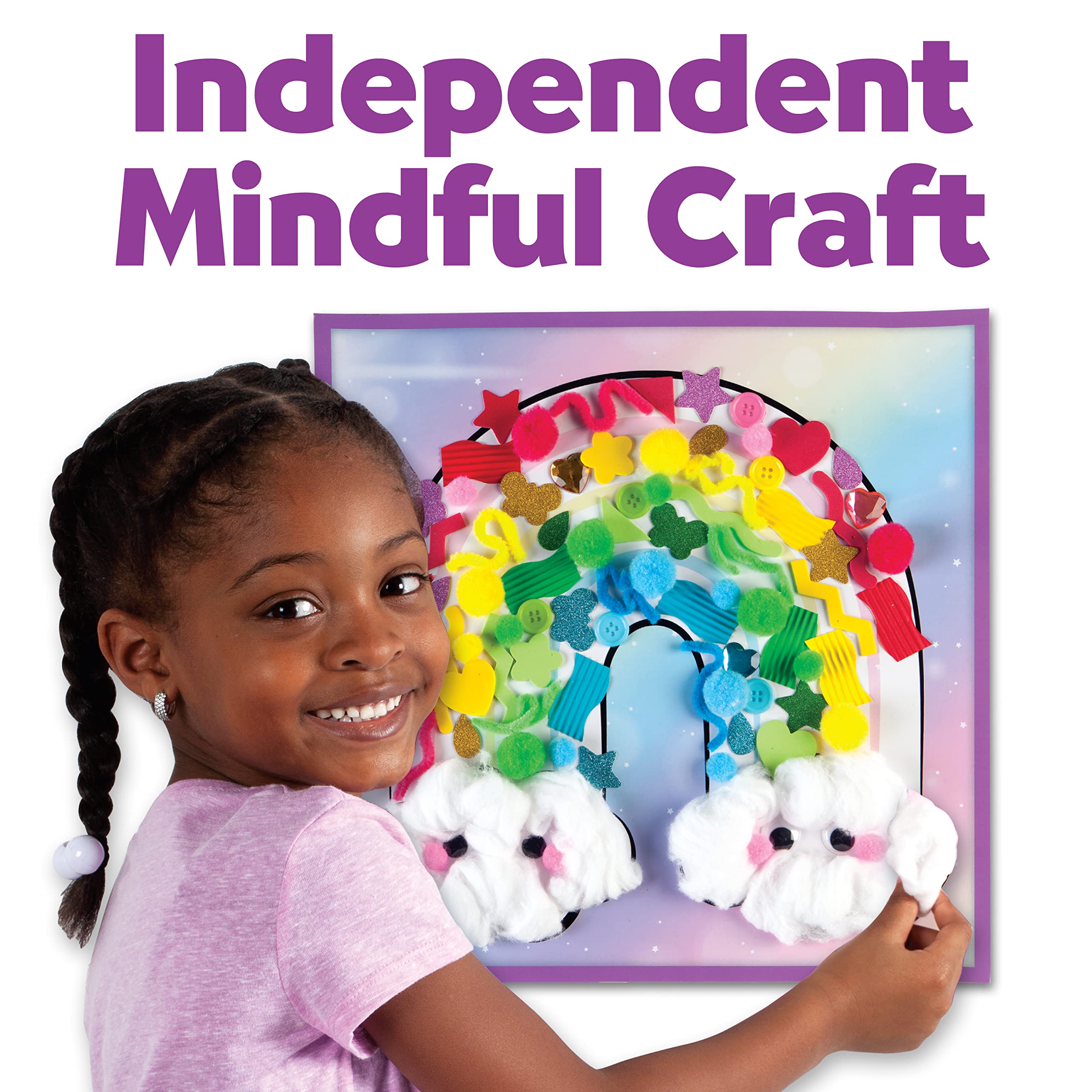 Creativity for Kids Sticky Wall Art: Rainbow - Easter Gifts for Toddlers, Sensory Toys for Toddlers 3-4+, Preschool Learning Toys