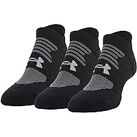 Under Armour Women's Play Up No Show Tab Socks, 3-Pairs