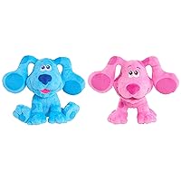 Blue’s Clues & You! 7-inch Beanbag Plush Blue & Magenta 2-Pack, Stuffed Animals, Dog, Kids Toys for Ages 3 Up by Just Play