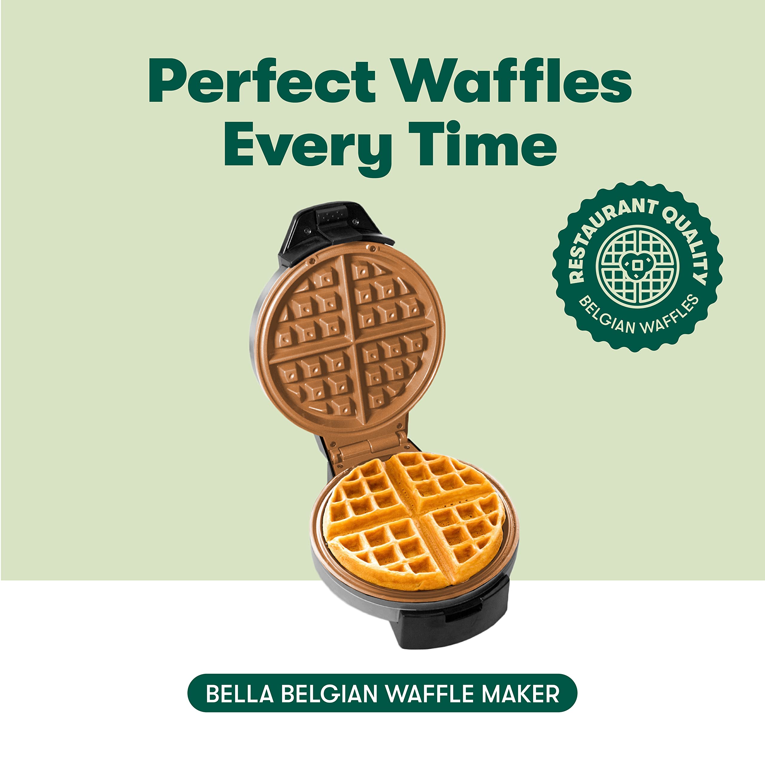 BELLA Classic Belgian Waffle Maker, 7