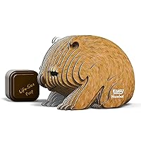 EUGY Wombat 3D Puzzle, 36 Piece Eco-Friendly Educational Toy Puzzles for Boys, Girls & Kids Ages 6+