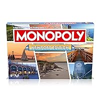 MONOPOLY Board Game - Newport Edition: 2-6 Players Family Board Games for Kids and Adults, Board Games for Kids 8 and up, for Kids and Adults, Ideal for Game Night