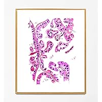 Thyroid Histopathology Endocrinology Art, Papillary Thyroid Cancer, Thyroid Cancer Endocrinologist Surgeon Assistant Gift, Pathology Office Decor (5x7 in)