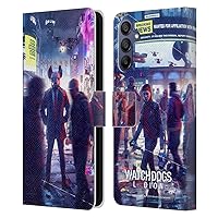 Head Case Designs Officially Licensed Watch Dogs Legion Winston City Artworks Leather Book Wallet Case Cover Compatible with Samsung Galaxy A15
