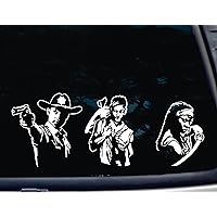Ultimate Walking Dead Set of 3 - Daryl, Rick and Michonne - Various Sizes - die Cut Vinyl Decal for Windows, Cars, Trucks, Vehicles - virtually Any Hard, Smooth Surface. NOT Printed!