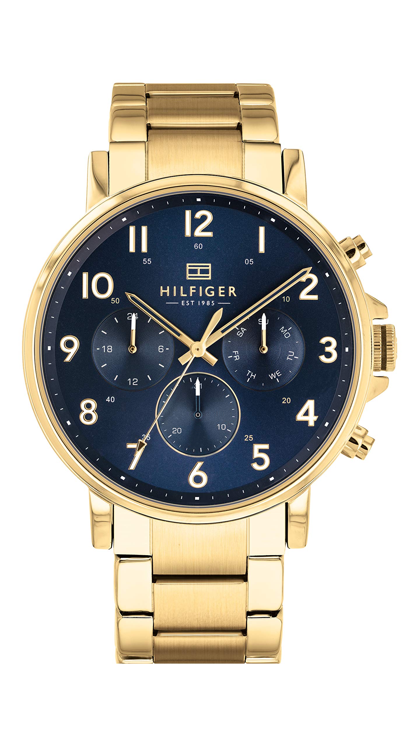 Tommy Hilfiger Men's Quartz Watch with Stainless Steel Strap, Gold, 12.6 (Model: 1710384)