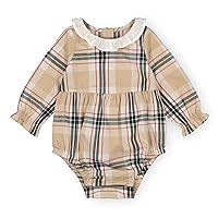 Hope & Henry Baby Layette Short Sleeve Woven Bodysuit