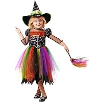 Rubie's Girl's Forum Novelties Bright Witch Costume Dress and Light Up Hat, As Shown, Small