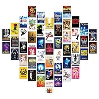 NA Double Print Wall Collage Kit Aesthetic Pictures , 4x6 Inches Aesthetic Posters, Cute Art Wall Decor, Bedroom Decor, Dorm Photo Collection (Musical Theatre, 50 PCS)