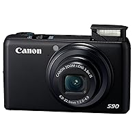 Canon PowerShot S90 10MP Digital Camera with 3.8X Wide Angle Optical Image Stabilized Zoom and 3-Inch LCD (Old Model)