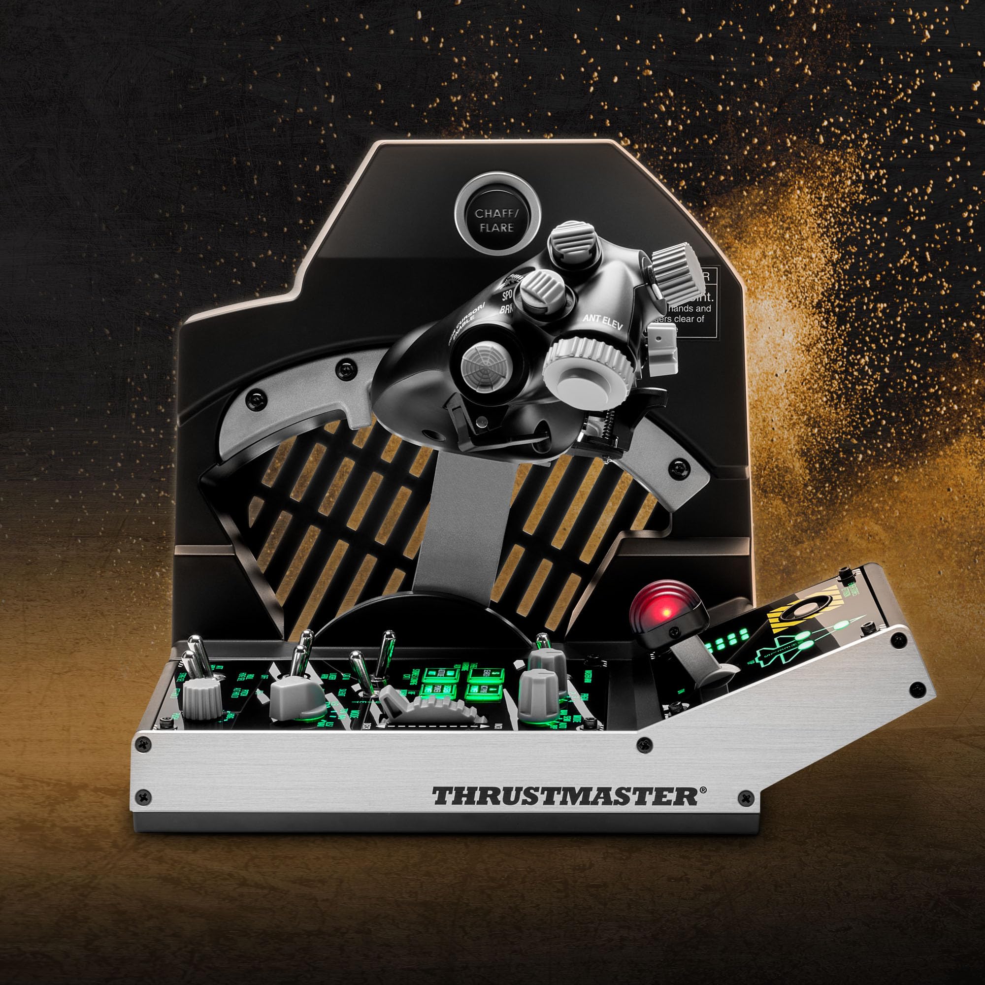 Thrustmaster Viper TQS Mission Pack: Metal Throttle Quadrant System, Throttle and Control Panel Included, 64 Action Buttons, 6 Axes, Licensed by the U.S. Air Force (PC)