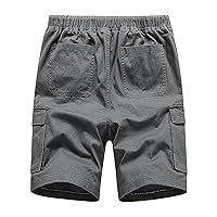 Shorts for Man Big and Tall Cargo Shorts Mens Classic Fit Work Short with Pockets Loose Fit Casual Hiking Shorts