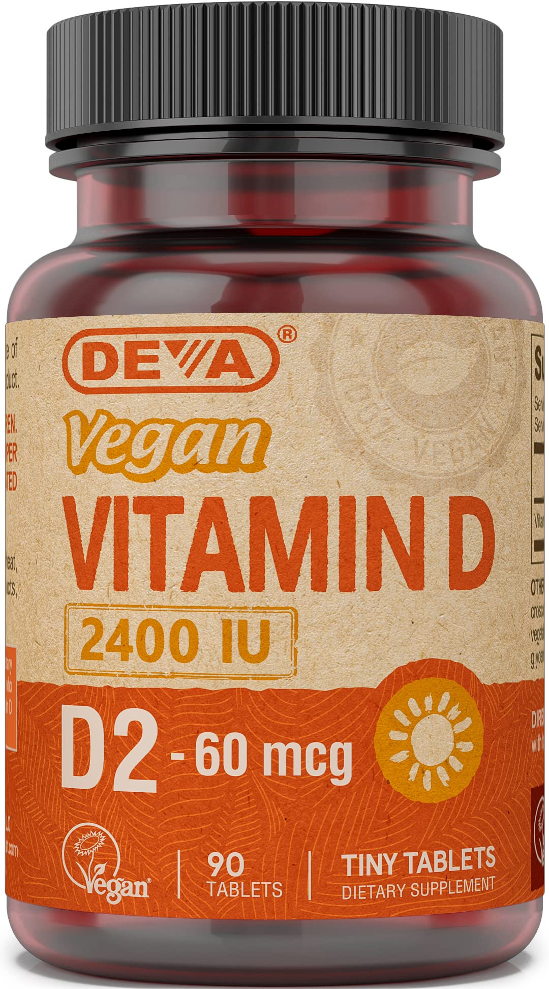 Deva Vegan Vitamin D -- 2400 IU - 90 Tablets