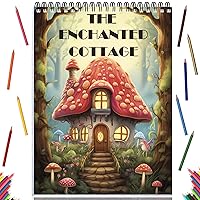 Coloring Books for Adult Coloring Book for Women Spiral Bound Page One Sided Design Gifts Arts and Crafts for Women to Relax, Anxiety and Depression 30 Colorful Coloring Pages of THE ENCHANTED COTTAGE