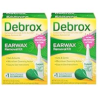 Debrox Ear Wax Removal Kit - Includes Bulb Syringe and 0.5 Fl Oz Removal Drops for Cleaning Ears (Pack of 2)