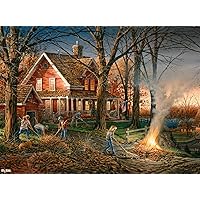 Buffalo Games - Terry Redlin - Autumn Evening - 1000 Piece Jigsaw Puzzle for Adults Challenging Puzzle Perfect for Game Nights - 1000 Piece Finished Size is 26.75 x 19.75