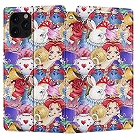 Wallet Case Replacement for Apple iPhone 12 Mini 11 Pro Max Xr Xs 10 X 8 Plus 7 6s SE Cartoon Snap All Mad Here Flip Magnetic Alice Anime Card Holder Cover Folio Wonderland PU Leather