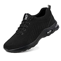 Steel Toe Shoes for Women Men Safety Air Cushion Lightweight Sneakers Slip Resistant Industrial and Construction Work Shoes