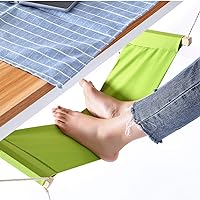 Office Foot Hammock Under Desk Footrest, Adjustable Desk Foot Rest Stand Replace Footstools for Home, Office Study and Relaxing, 1pc/Box Green
