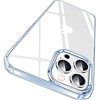 CASEKOO for iPhone 13 Pro Case Crystal Clear, [Not Yellowing] [Military Drop Protection] Shockproof Protective iPhone 13 Pro Phone Case 6.1 inch 2021, Blue