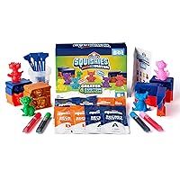 Elmer’s Squishies Mix and Match, DIY Squishy Toys, Kids Crafts, Creates 4 Mix and Match Characters, 24 Piece Kit