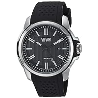 Eco-Drive Weekender Mens Watch, Stainless Steel with Polyurethane Strap