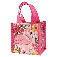 Karma Reusable Gift Bags - Tote Bag and Gift Bag with Handles - Perfect for Birthday Gifts and Party Bags RPET 1 Flamingo Tiny
