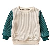 Active Shirt Toddler Boys Girls Long Sleeve Patchwork Pullover Tops Clothes Toddler Boys Tops 2t