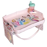 Disney Baby by 3-in-1 Travel Tray & iPad Tablet Holder, Car Seat Lap Tray for Toddlers & Kids, Princess , 12x16x3 Inch (Pack of 1)