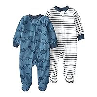 little planet by carter's Baby 2-Pack Sleep & Play Made with Organic Cotton