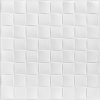 A La Maison Ceilings R25 Basket Weave Foam Glue-up Ceiling Tile (21.6 sq. ft./Case), Pack of 8, Plain White