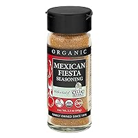 Gourmet Celtic Sea Salt Organic Mexican Fiesta Seasoning Shaker – Delicious, Bold Mexican Food Seasoning Adds Latin Flavor to a Variety of Dishes, Hand Crafted and Organic, 2.1 Ounces
