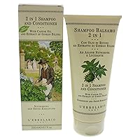 L'Erbolario 2-In-1 Shampoo And Conditioner - Offers A Gentle Cleansing Action - Ensures Conditioning And Nourishing Effect - With Naturally-Derived Ingredients - Suitable For All Hair Types - 6.7 Oz
