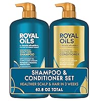 Royal Oils Dandruff Shampoo and Conditioner Set, Coconut Oil & Apple Cider Vinegar, Moisture Renewal, Scalp Relief, Curly & Coily Hair, Anti Dandruff, 31.4 Fl Oz Each, 2 Pack