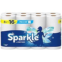 Sparkle® Pick-A-Size® Paper Towels, 8 Double Rolls = 16 Regular Rolls